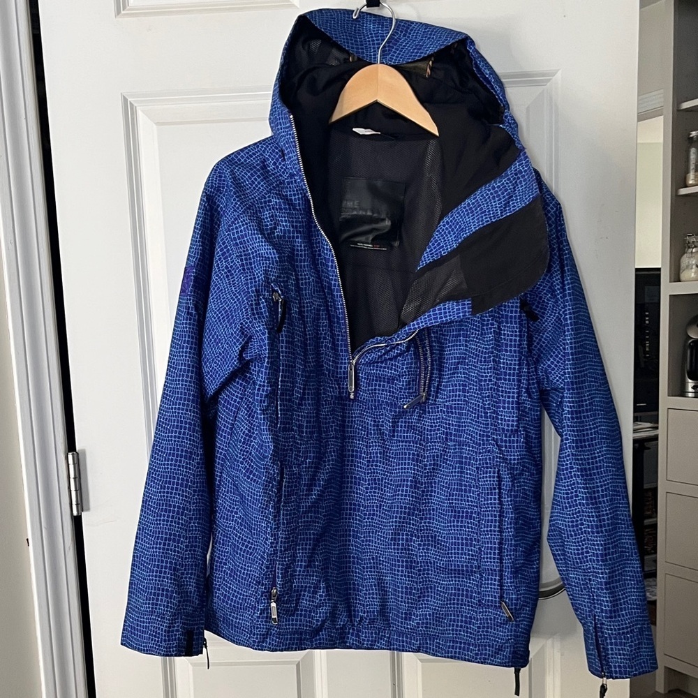 Bonfire Men's Blue Ski & Snowboard 1/2 Zip Lightweight Jacket Sz small
